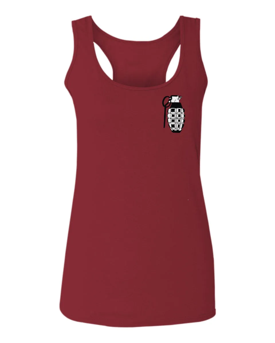 Grenade Guns Second Amendment American Rights Weapons Military  women's Tank Top sleeveless Racerback