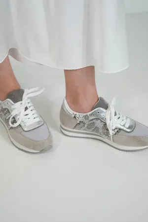 Grey Snake Kay Sneaker