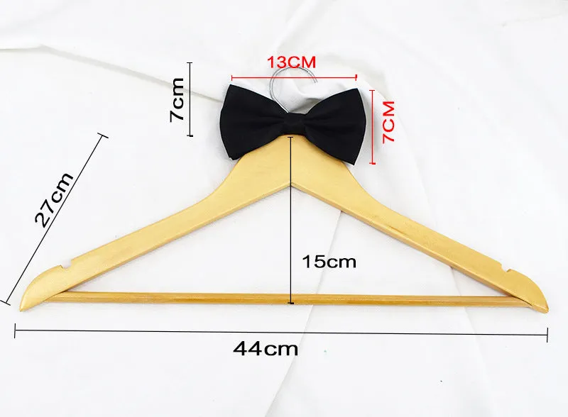 Groom Hanger Wedding Name Solid Wood Carving