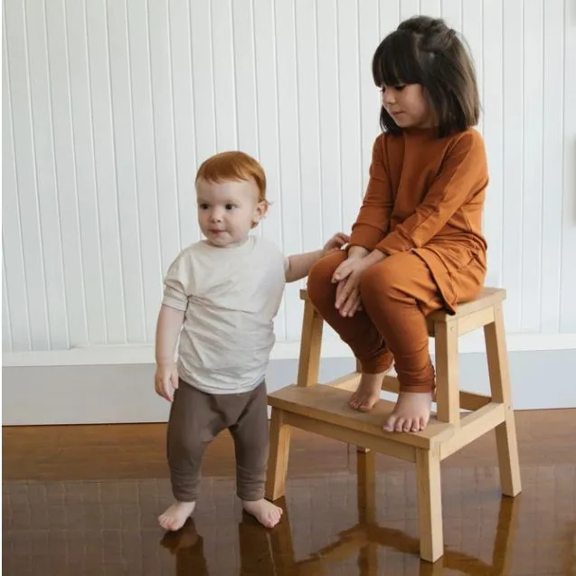 Grow with me shirt - heather cream - made in Canada