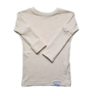 Grow with me shirt - heather cream - made in Canada