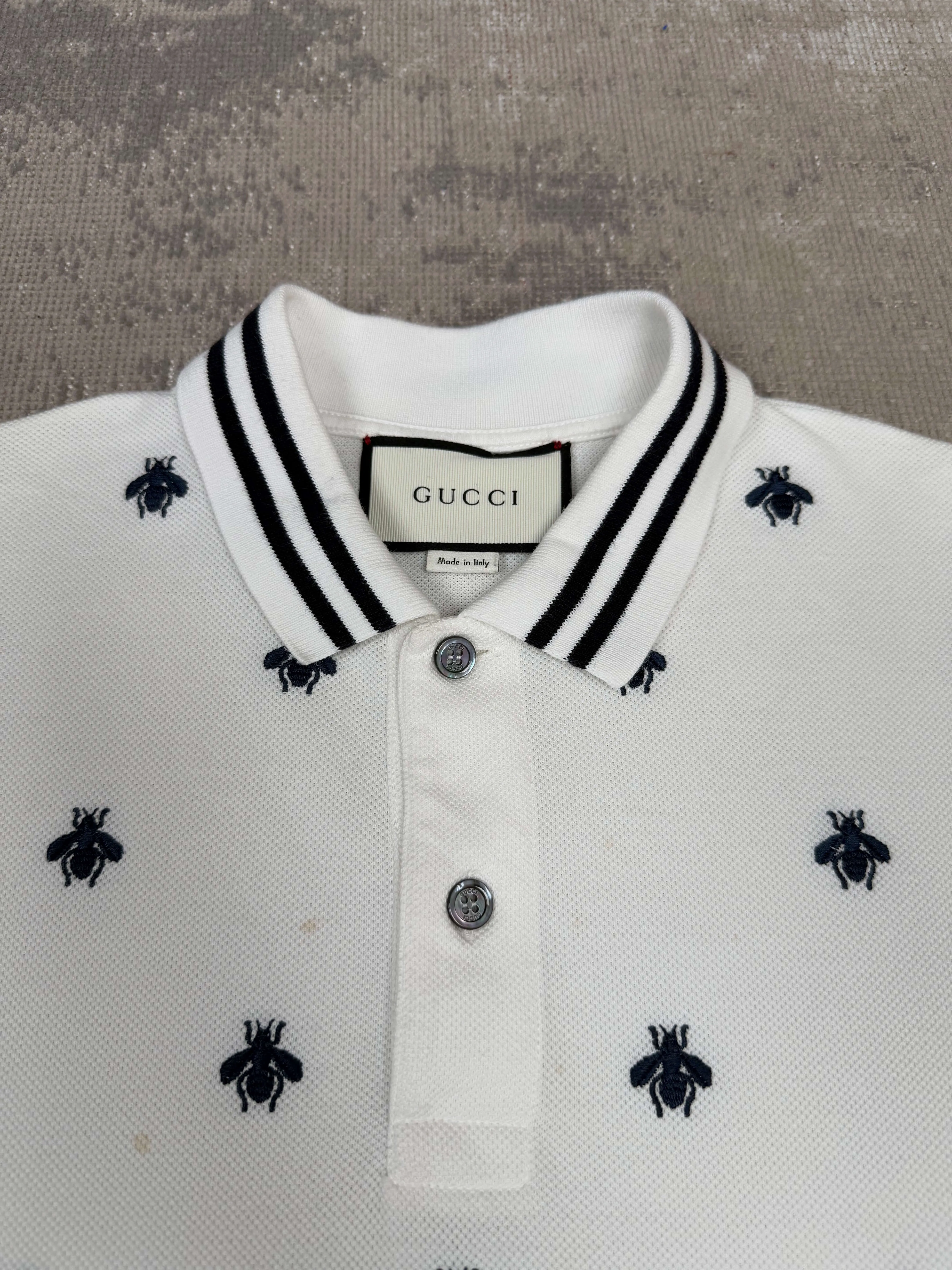 Gucci Bee Polo - White