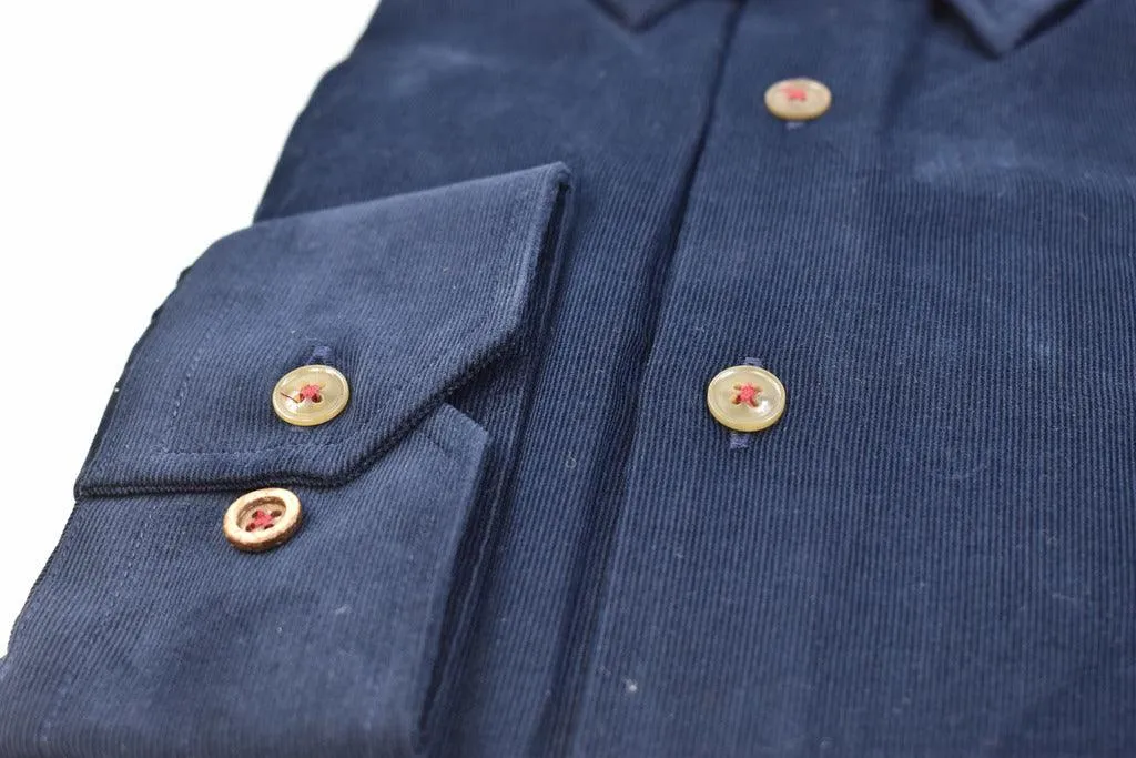 Gun Hill Mens Hopkins Cord Shirt - Navy