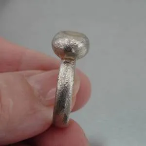 Hadar Designers Handmade 9k Yellow Gold 925 Sterling Silver Ring size 8 () SALE