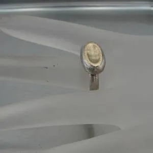 Hadar Designers Handmade 9k Yellow Gold 925 Sterling Silver Ring size 8 () SALE