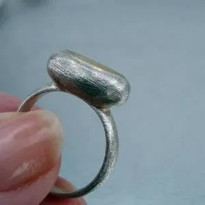 Hadar Designers Handmade 9k Yellow Gold 925 Sterling Silver Ring size 8 () SALE