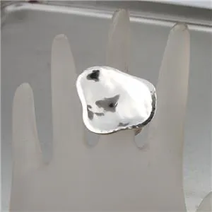 Hadar Designers Huge Handmade 925 Sterling Silver Ring size 6.5, 7 (I r159s) Y