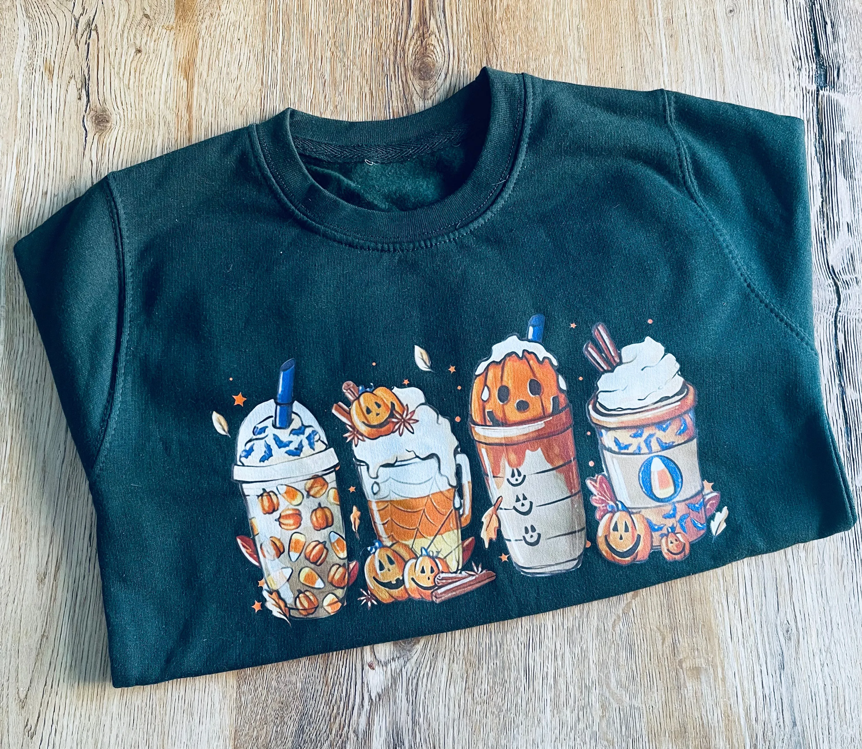 Halloween Coffee Sweater - 7-8 Years