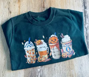 Halloween Coffee Sweater - 7-8 Years