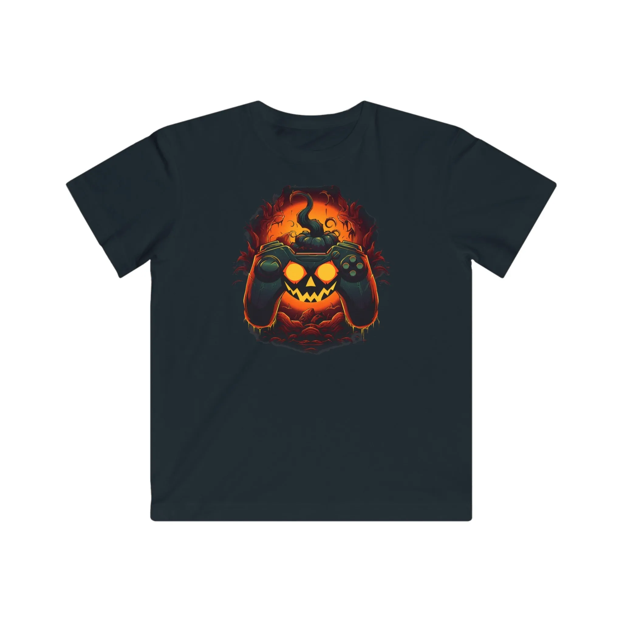Halloween Controller Kids Fine Jersey Gaming Tee