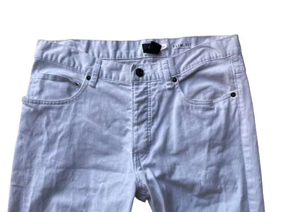 H&M White Slim Fit Jeans