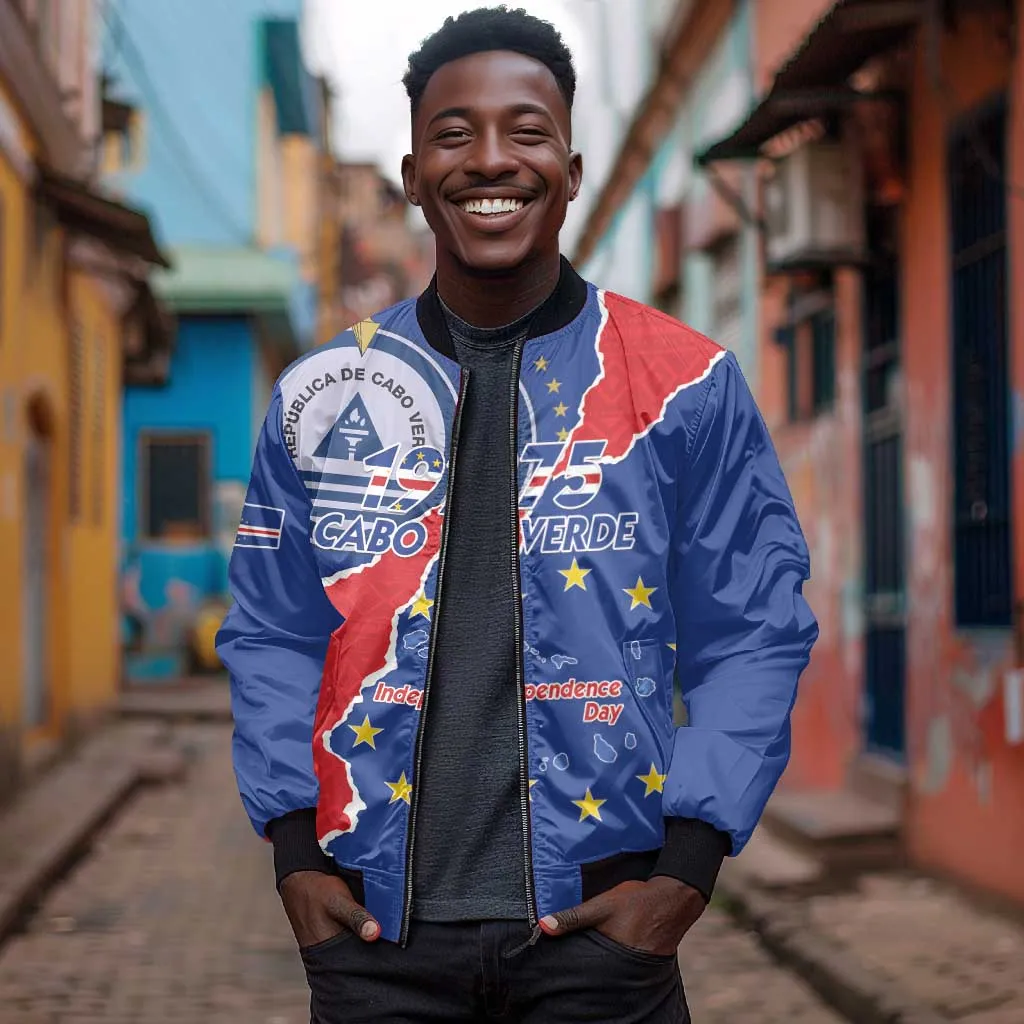 Happy Cabo Verde Bomber Jacket 50th Anniversary of Independence LT15