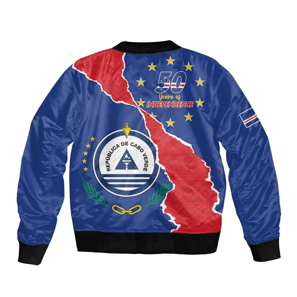 Happy Cabo Verde Bomber Jacket 50th Anniversary of Independence LT15