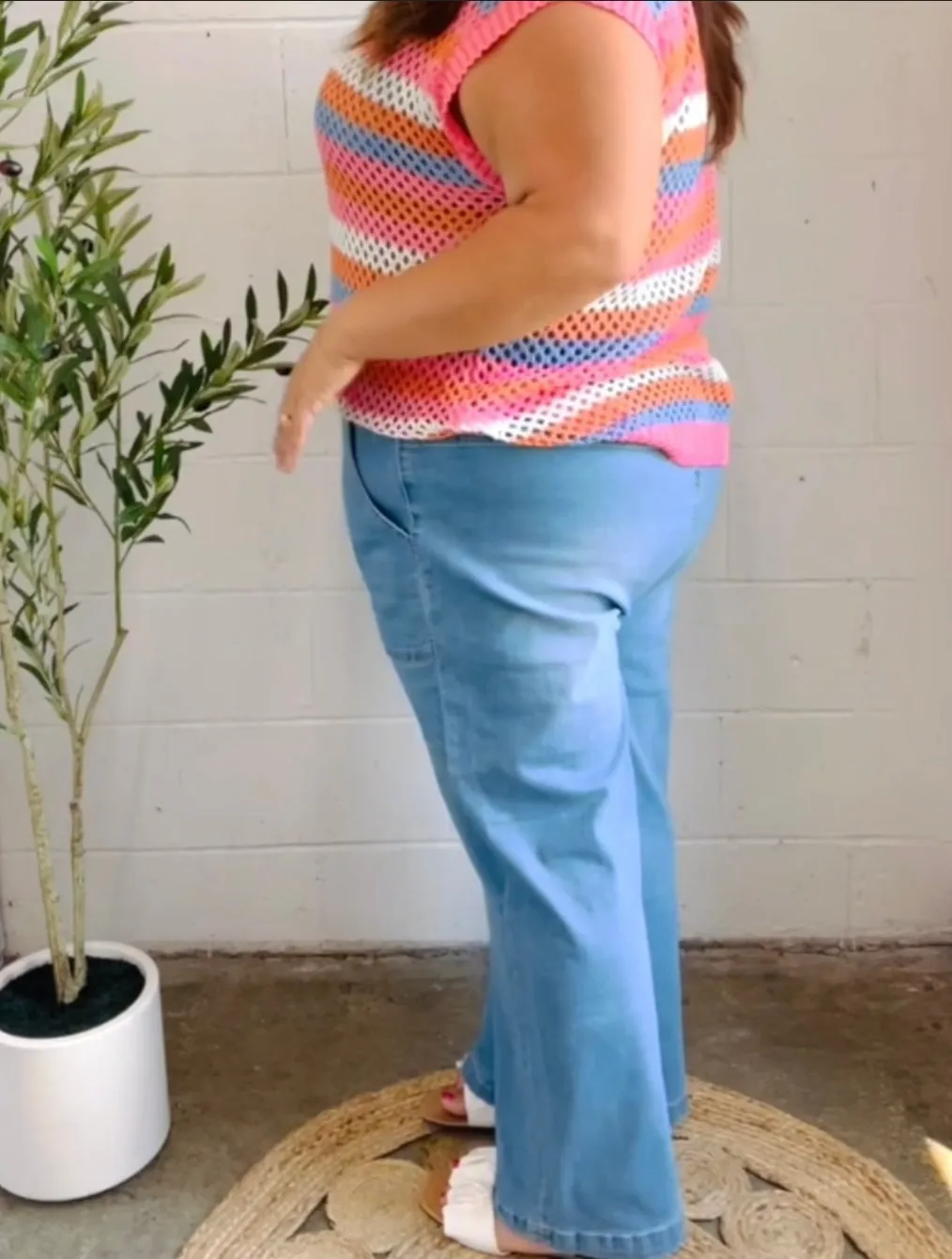 Haptics wide leg jeans