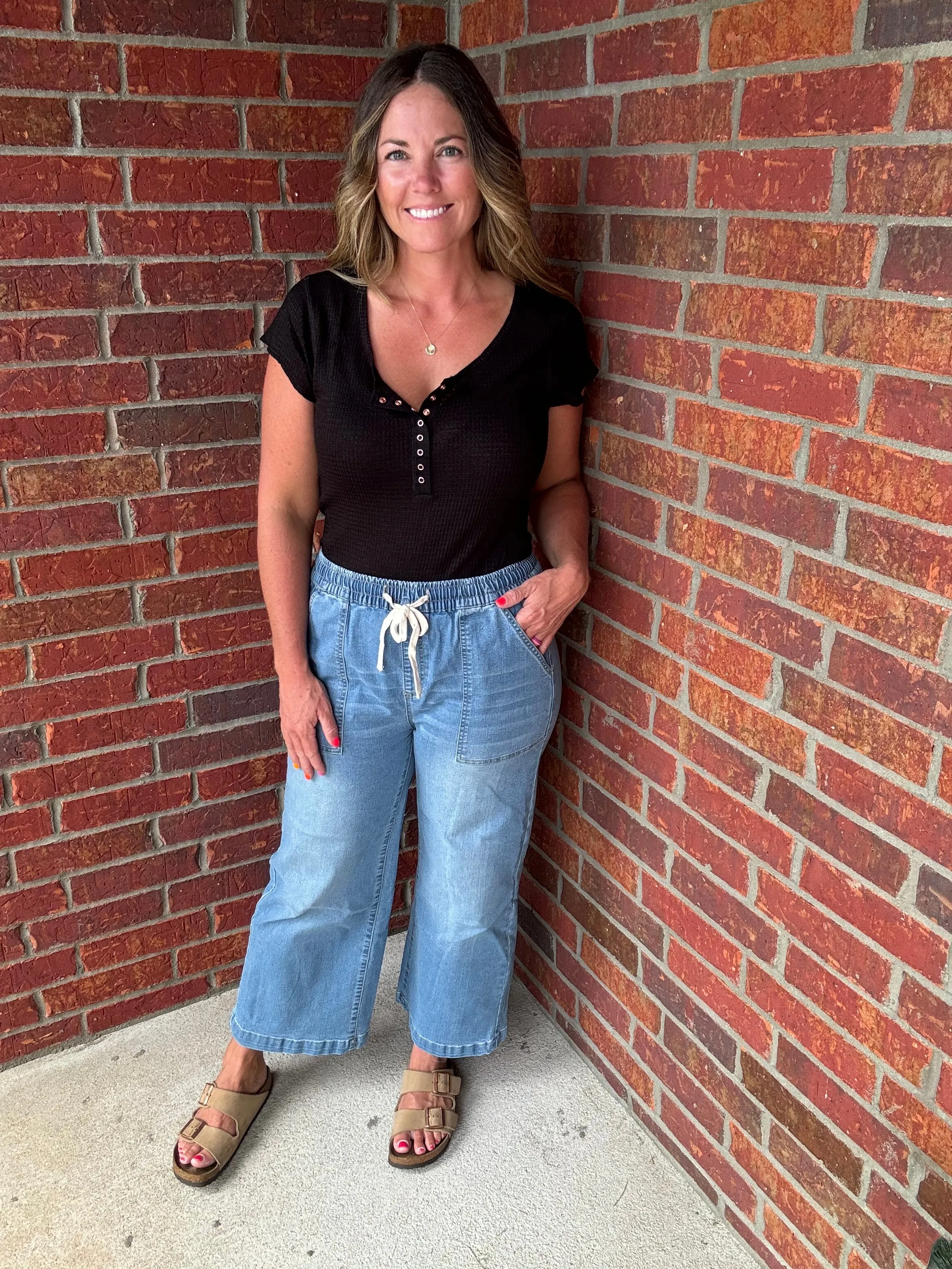 Haptics wide leg jeans