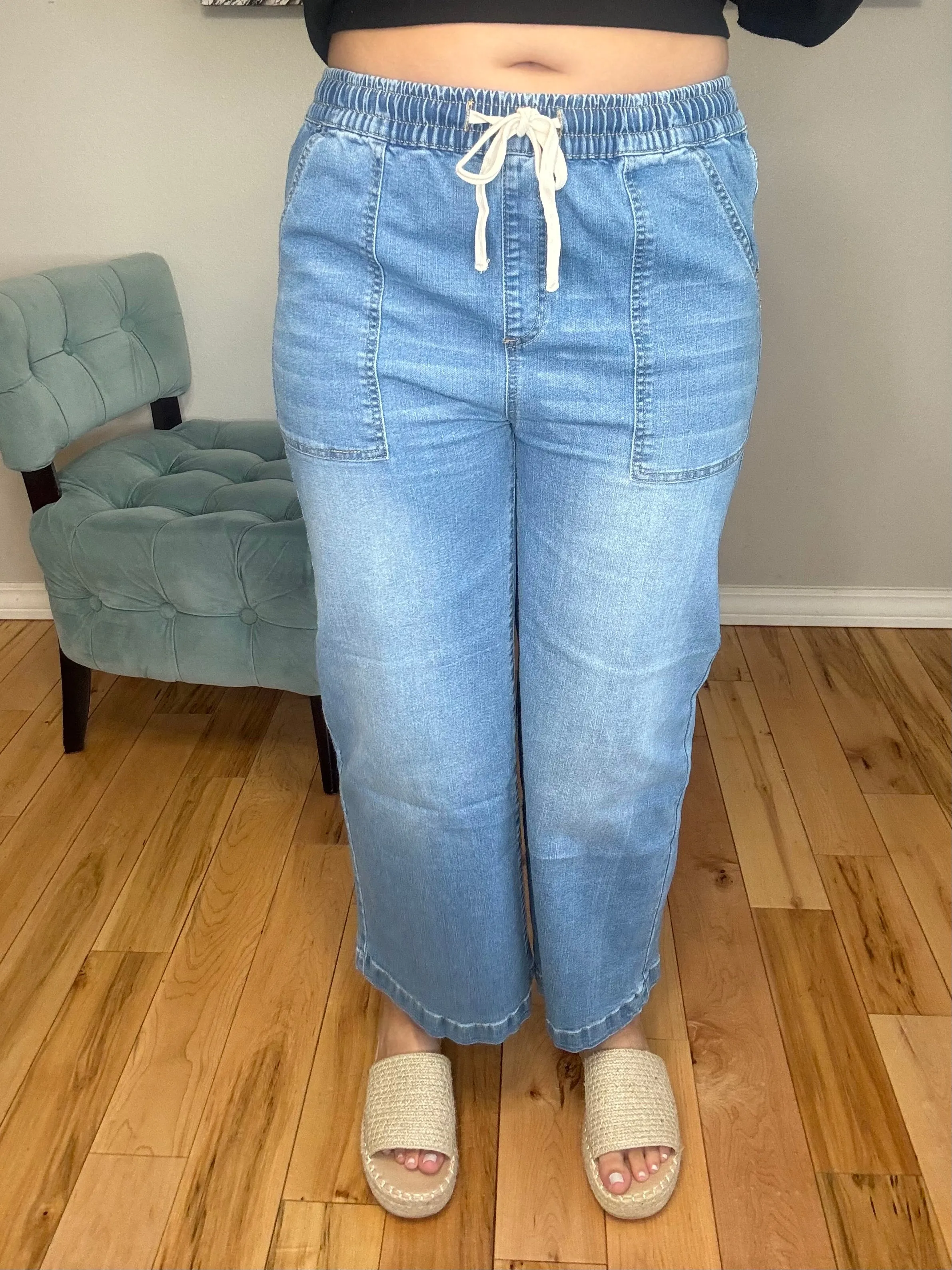 Haptics wide leg jeans