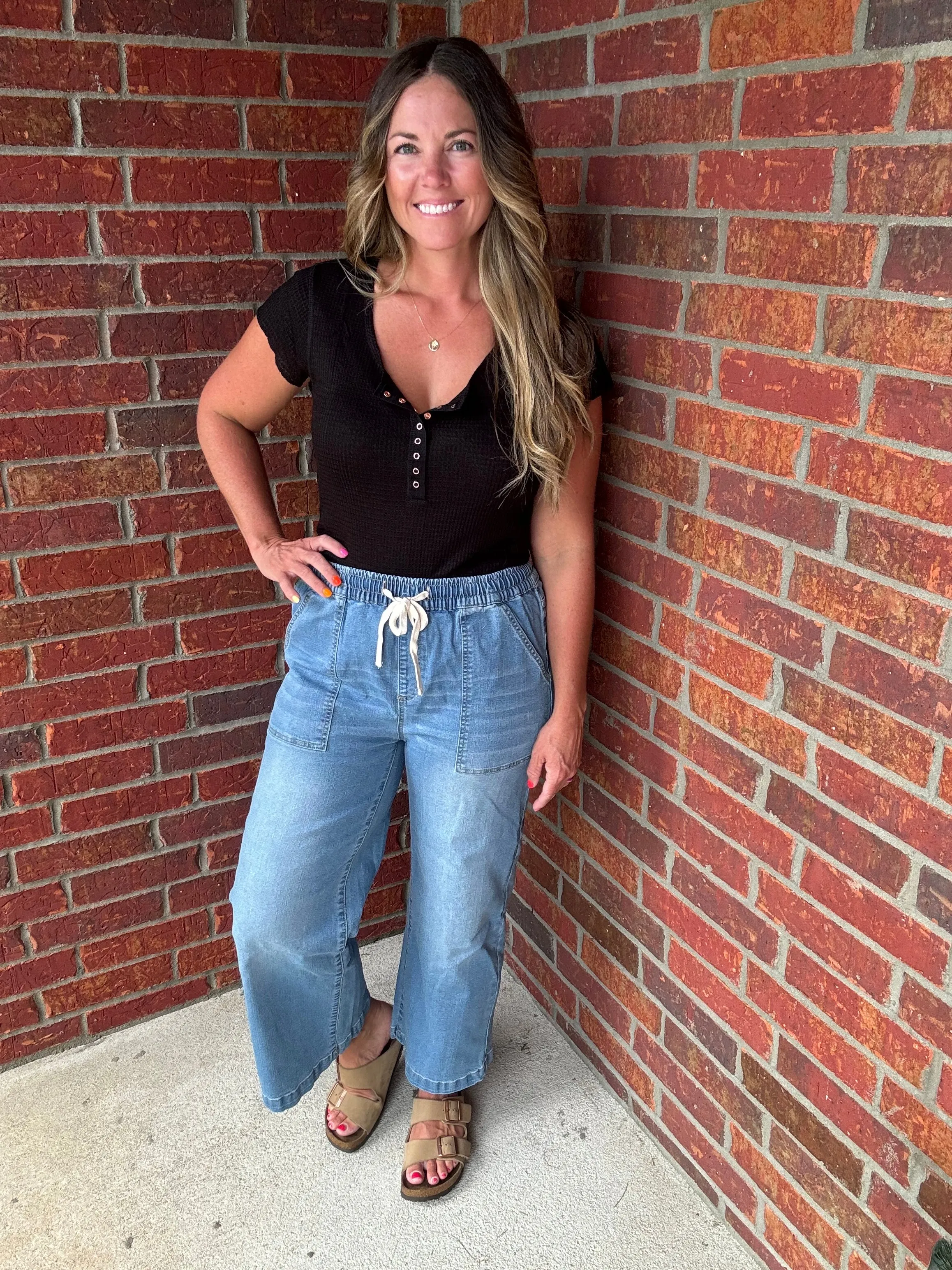 Haptics wide leg jeans