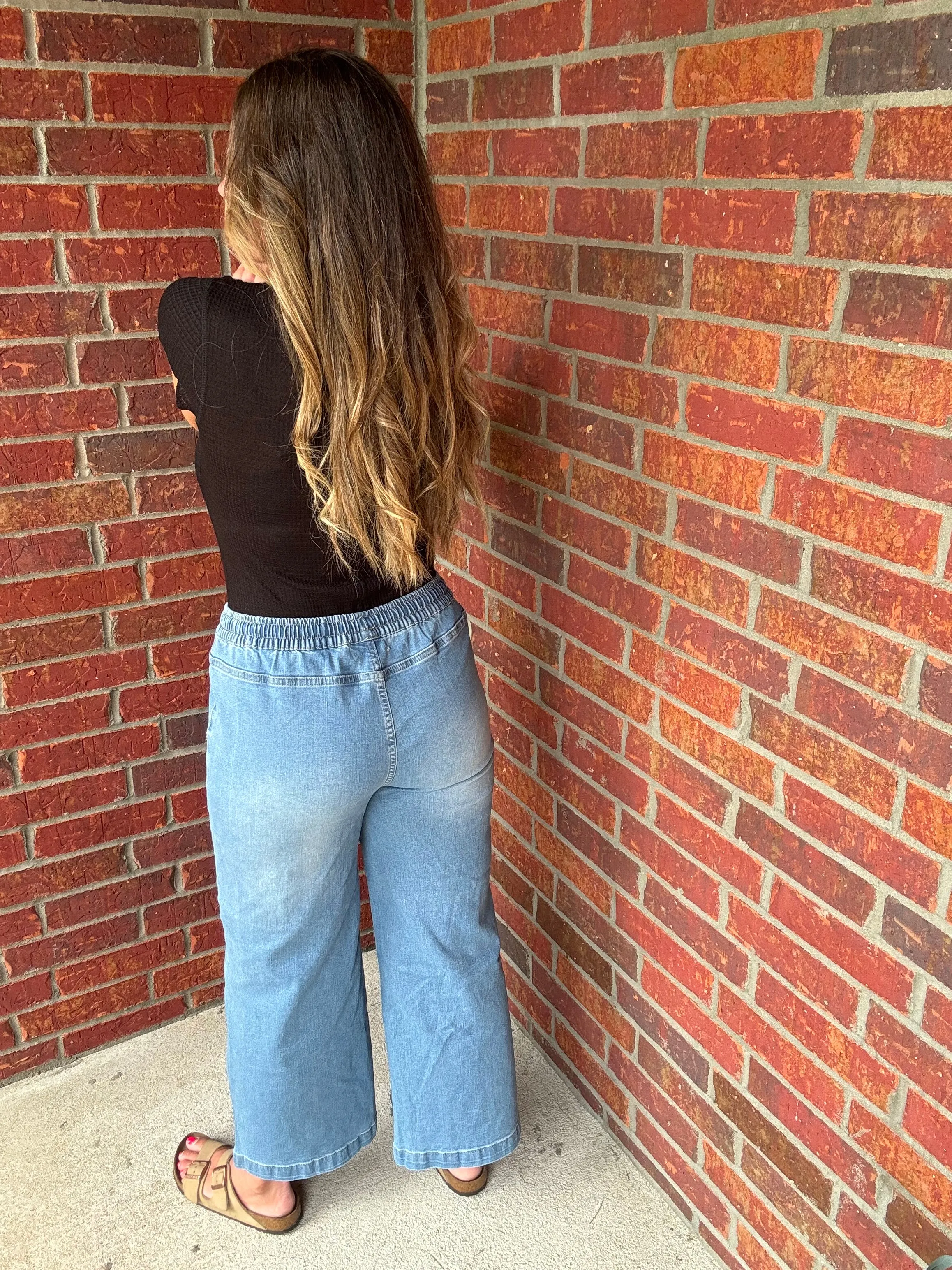 Haptics wide leg jeans