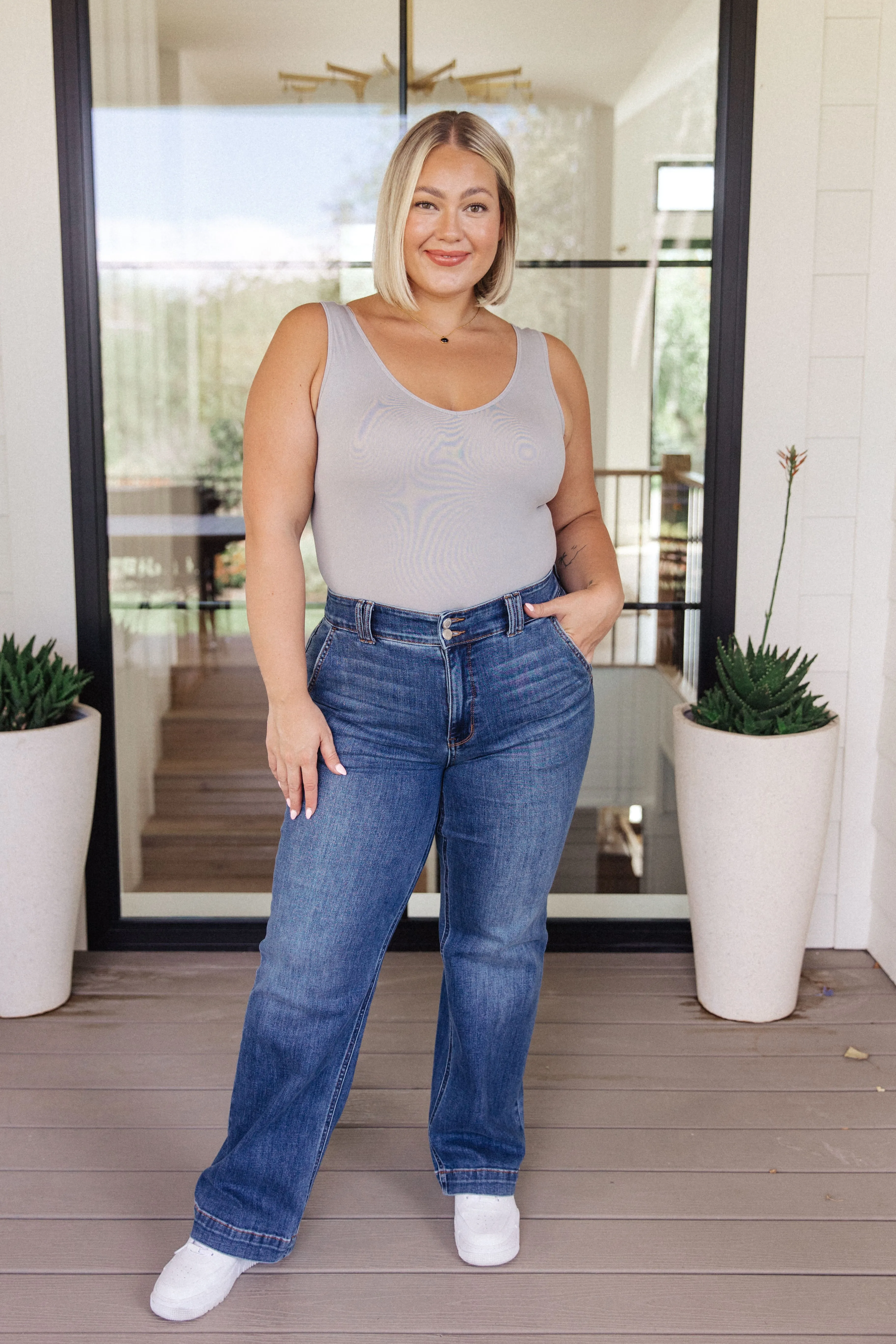Hazel Blues® |  Basics Bodysuit in Grey