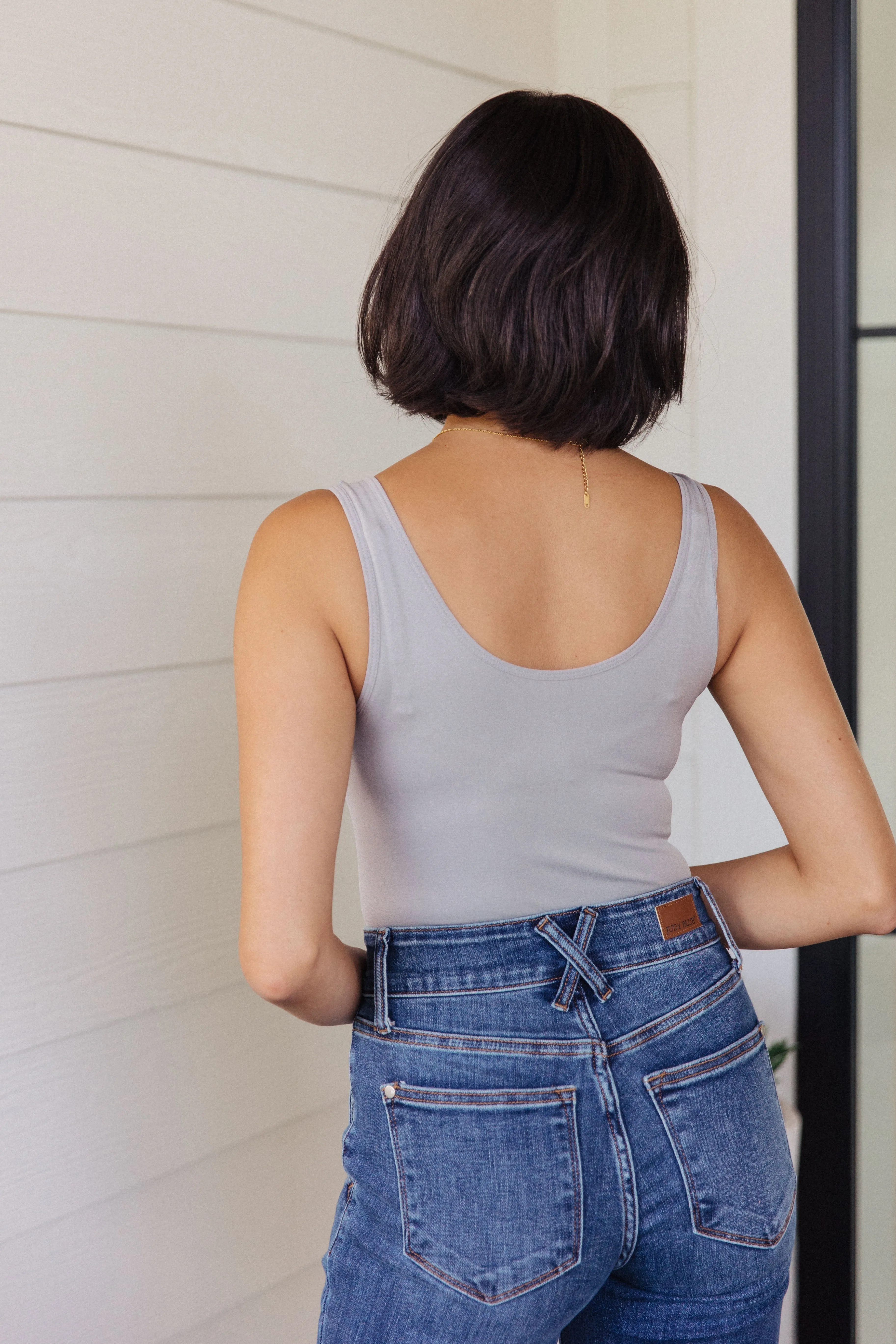 Hazel Blues® |  Basics Bodysuit in Grey