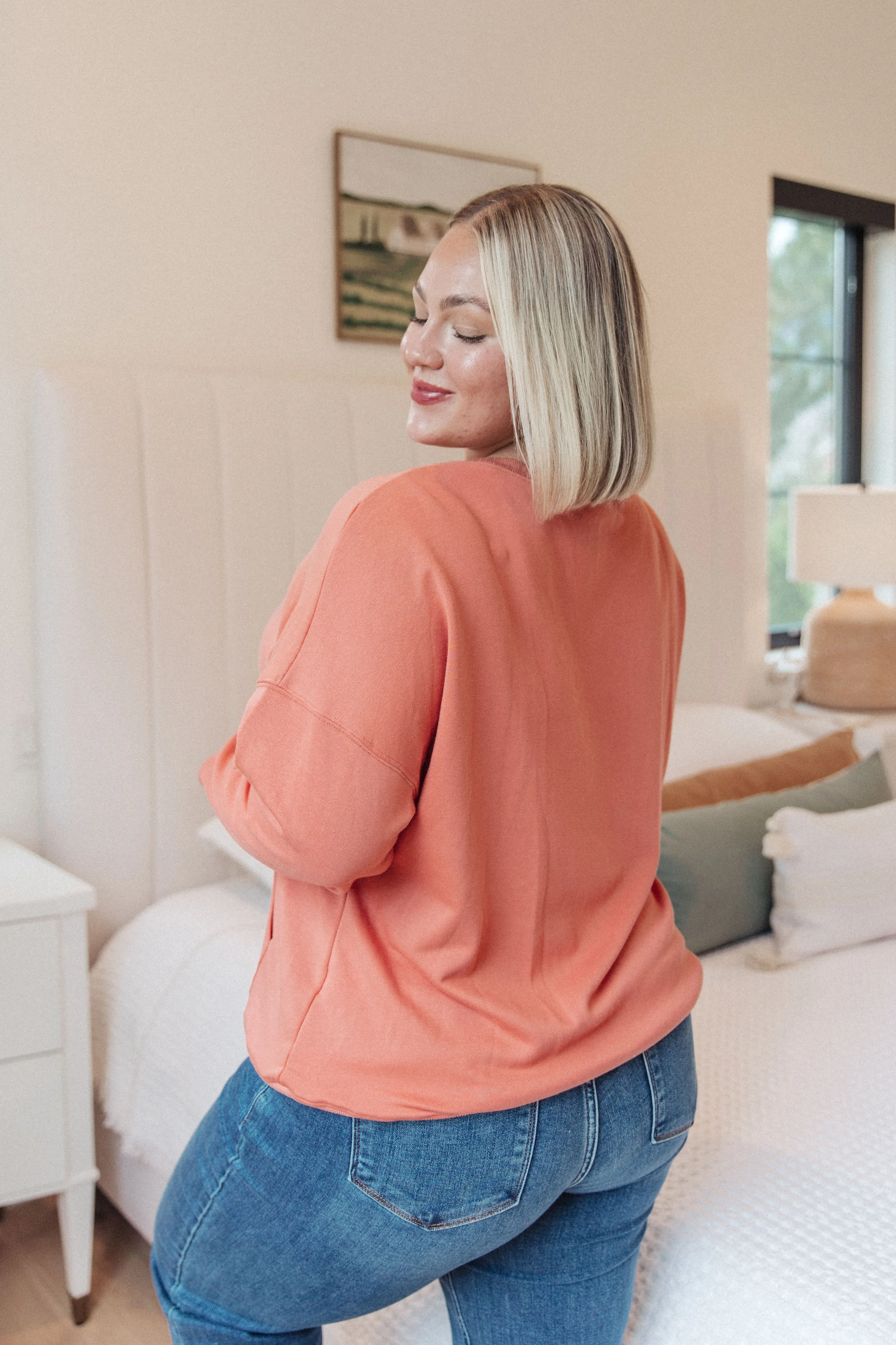 Hazel Blues® |  Layer Me Up Crewneck Pullover