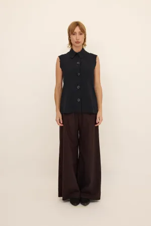 HEY JO Sleeveless Jacket - Black