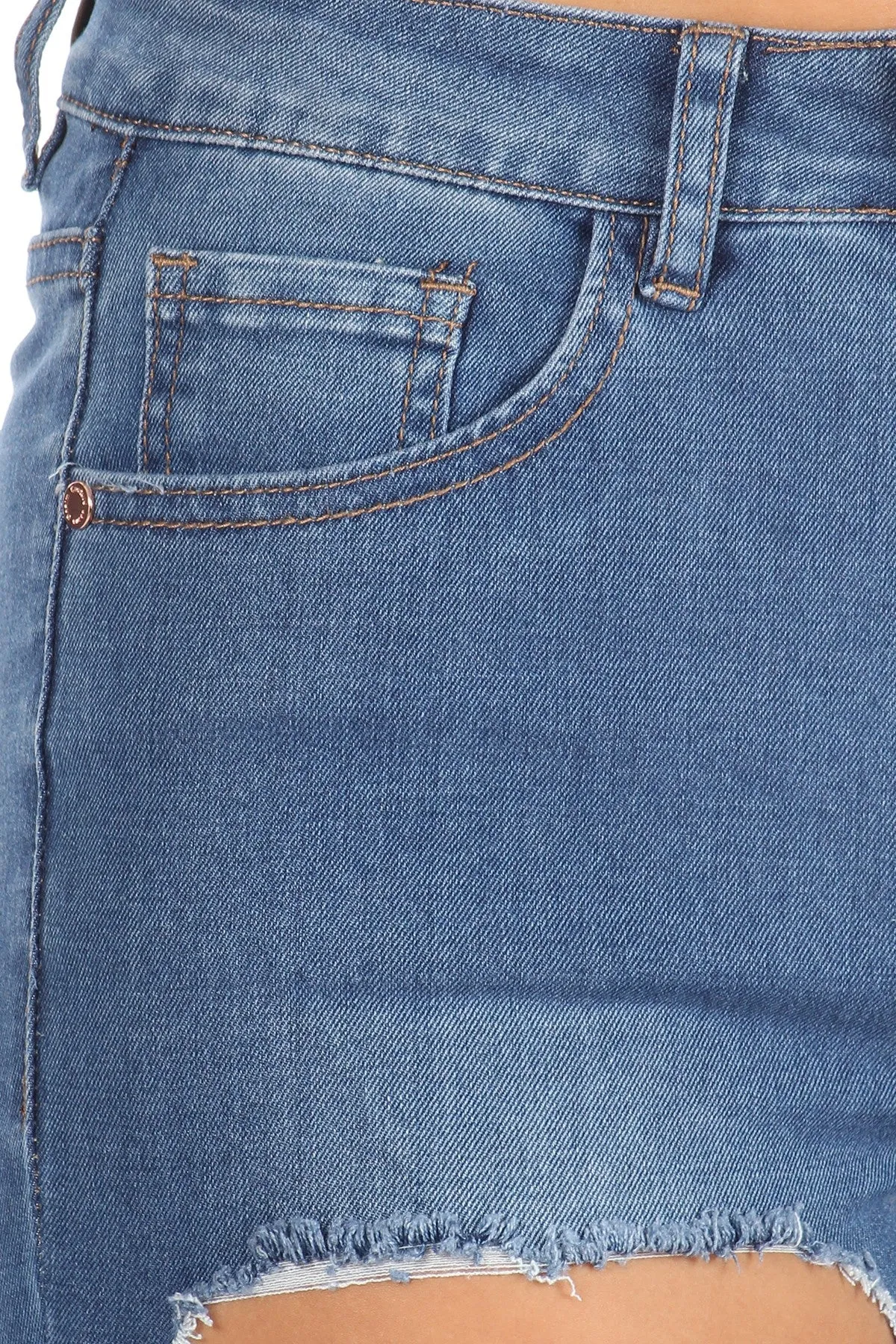 High Waist Cut Out Jeans