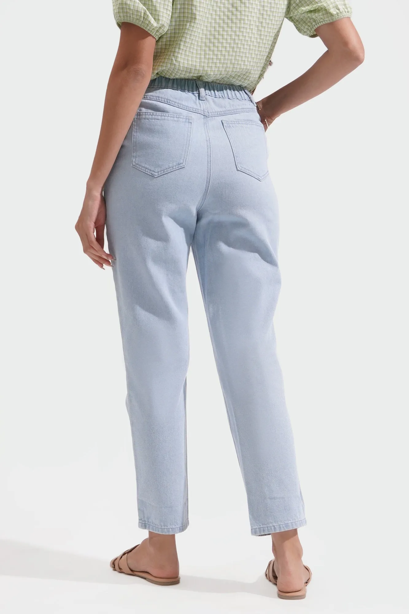 High Waist Slim Cozy Jeans