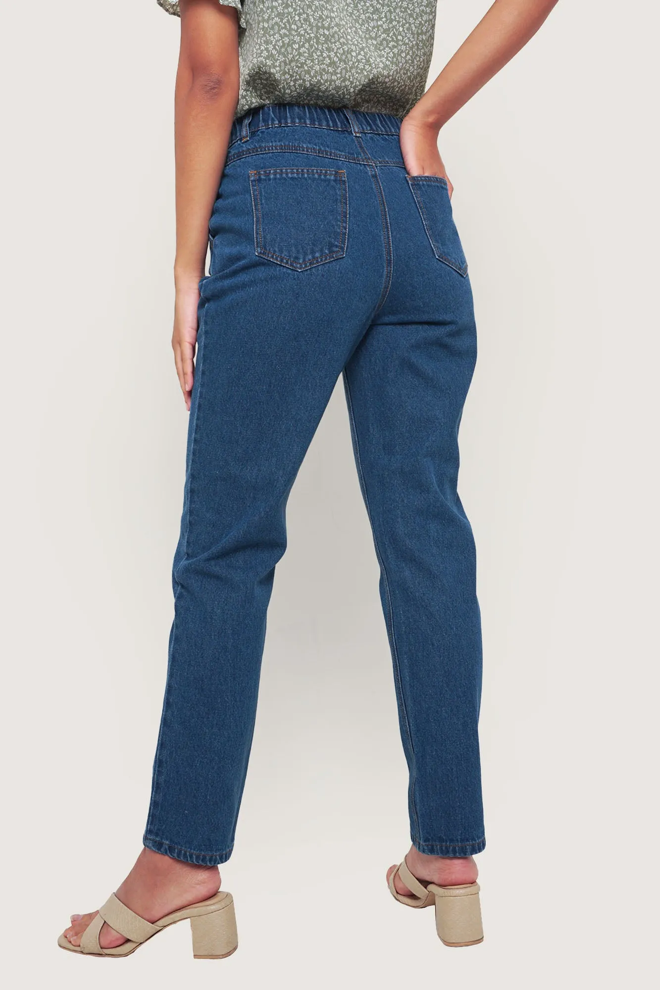 High Waist Slim Cozy Jeans
