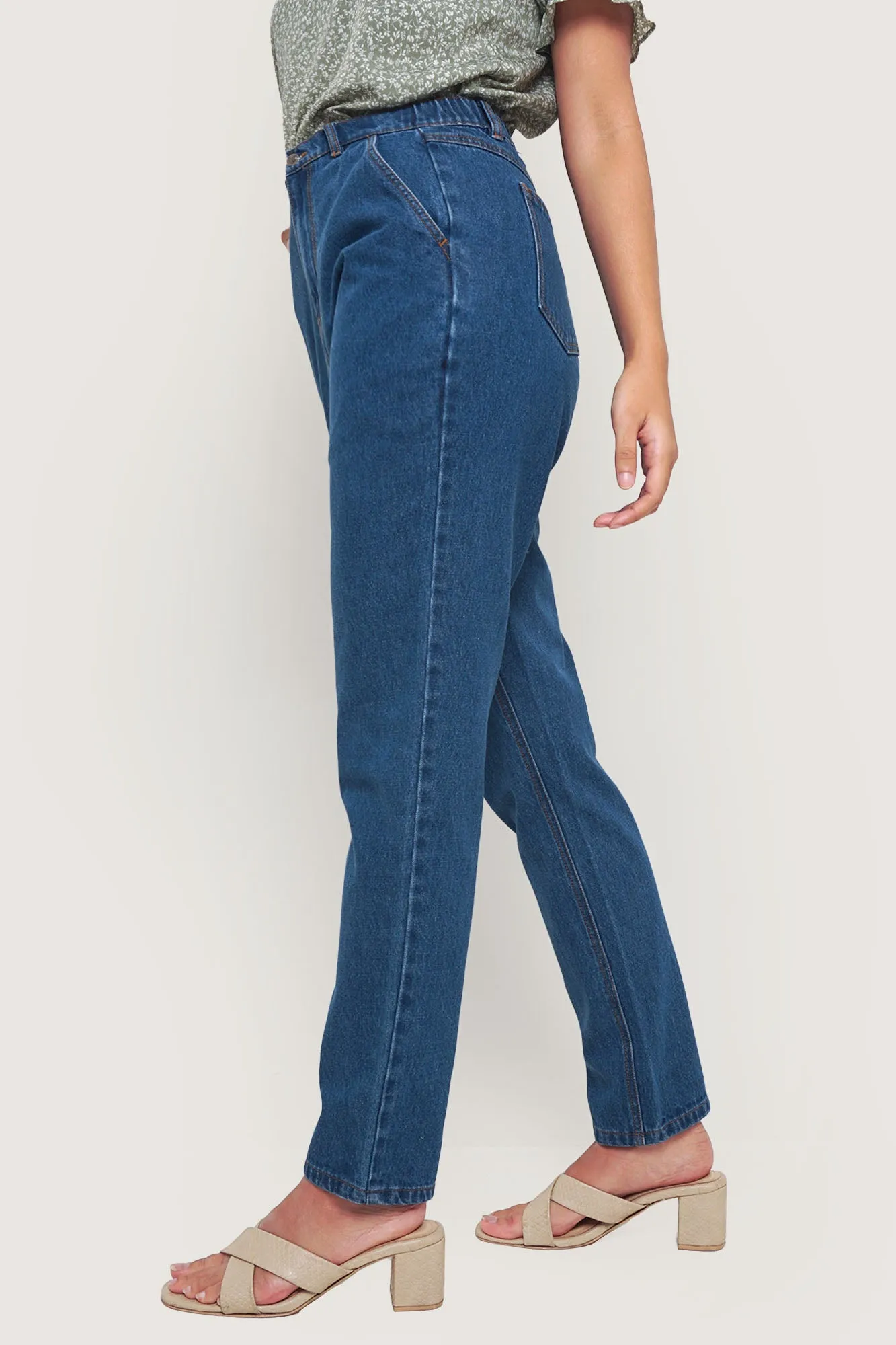High Waist Slim Cozy Jeans