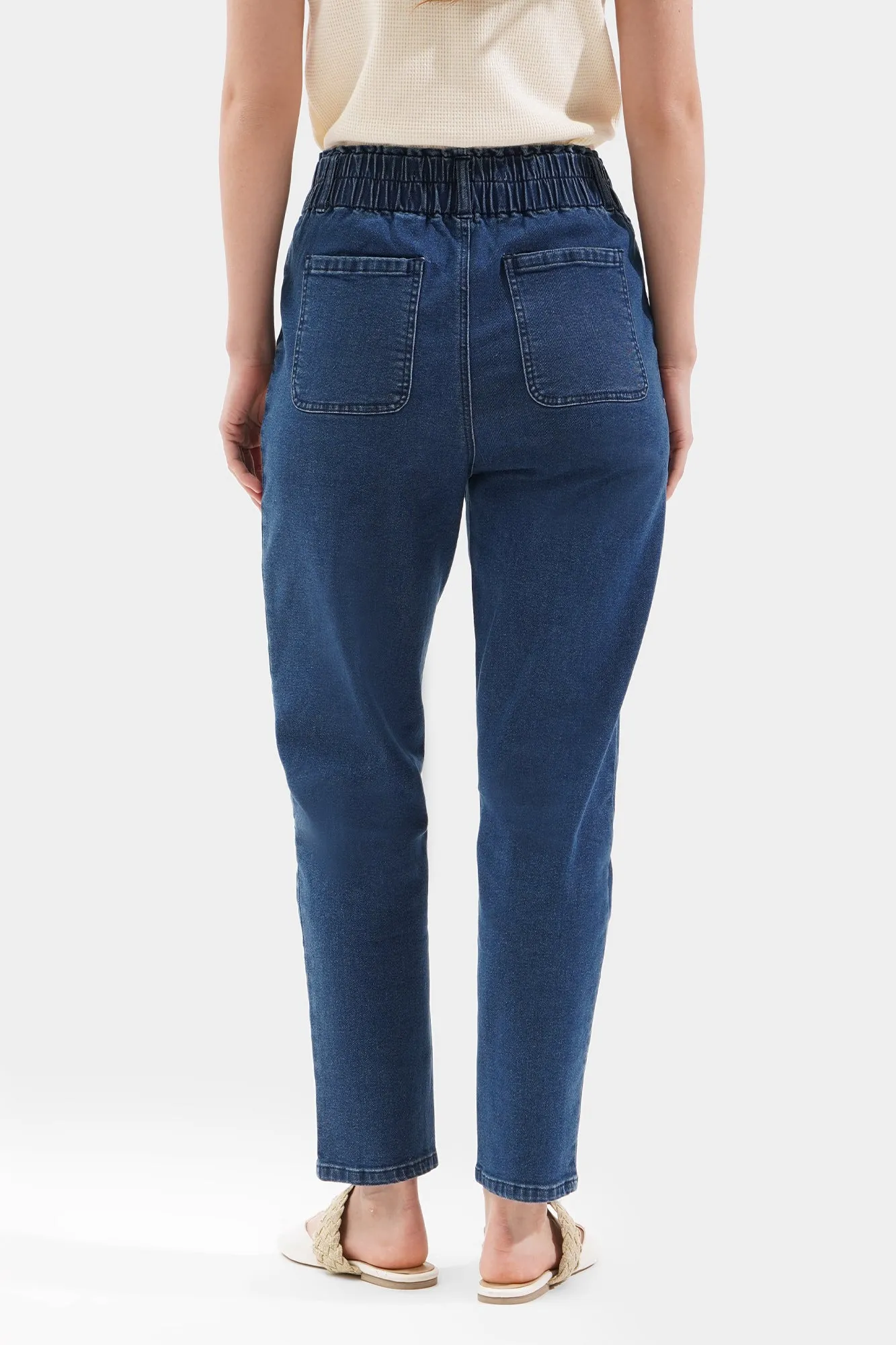 High Waisted Slim Cozy Jeans