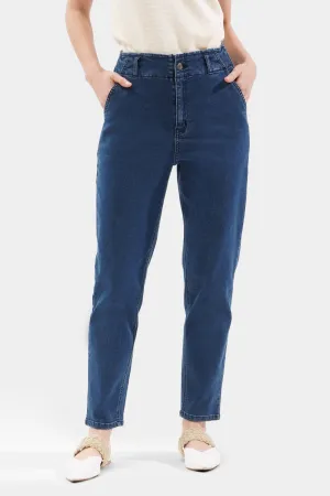 High Waisted Slim Cozy Jeans