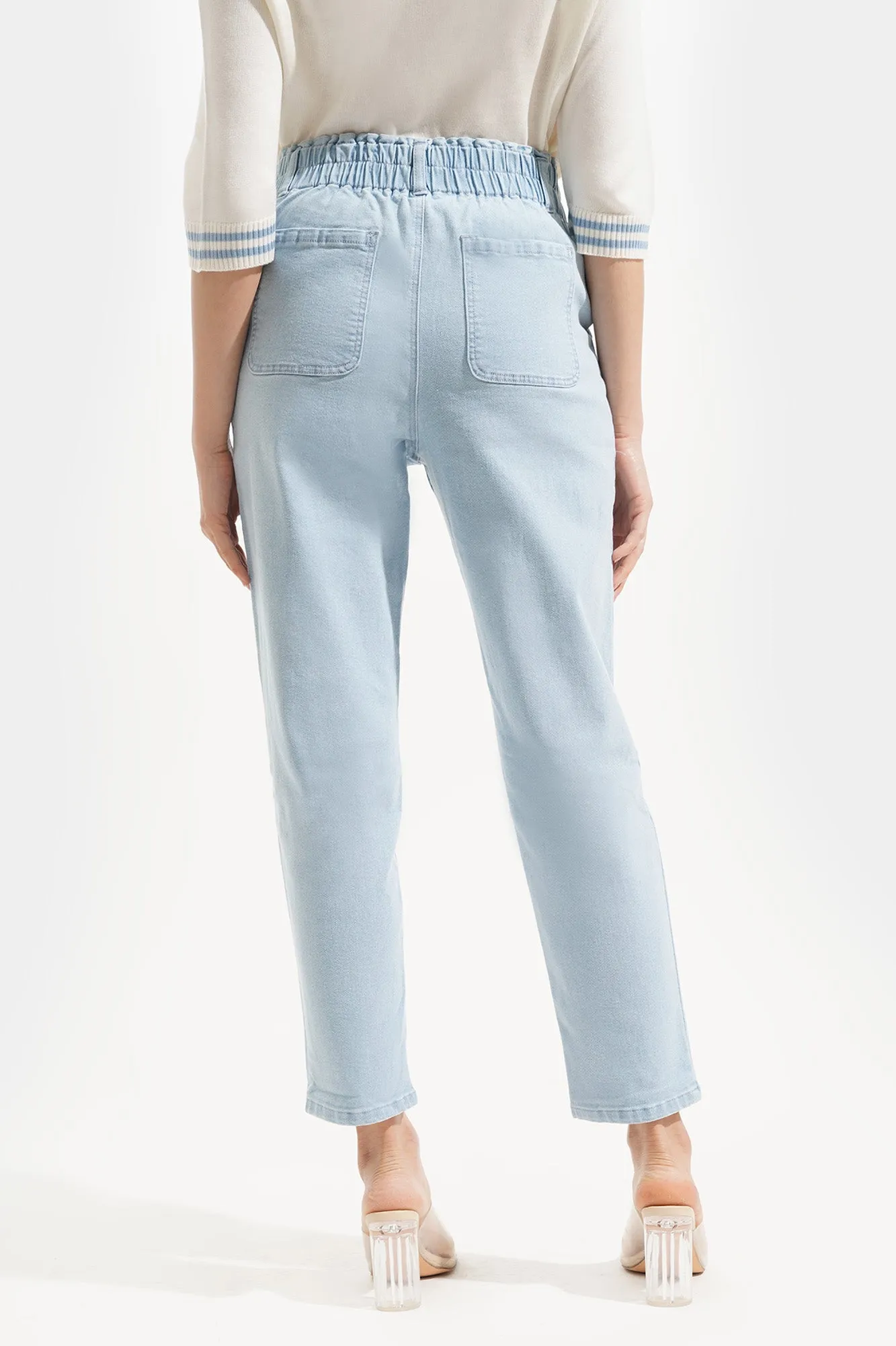 High Waisted Slim Cozy Jeans