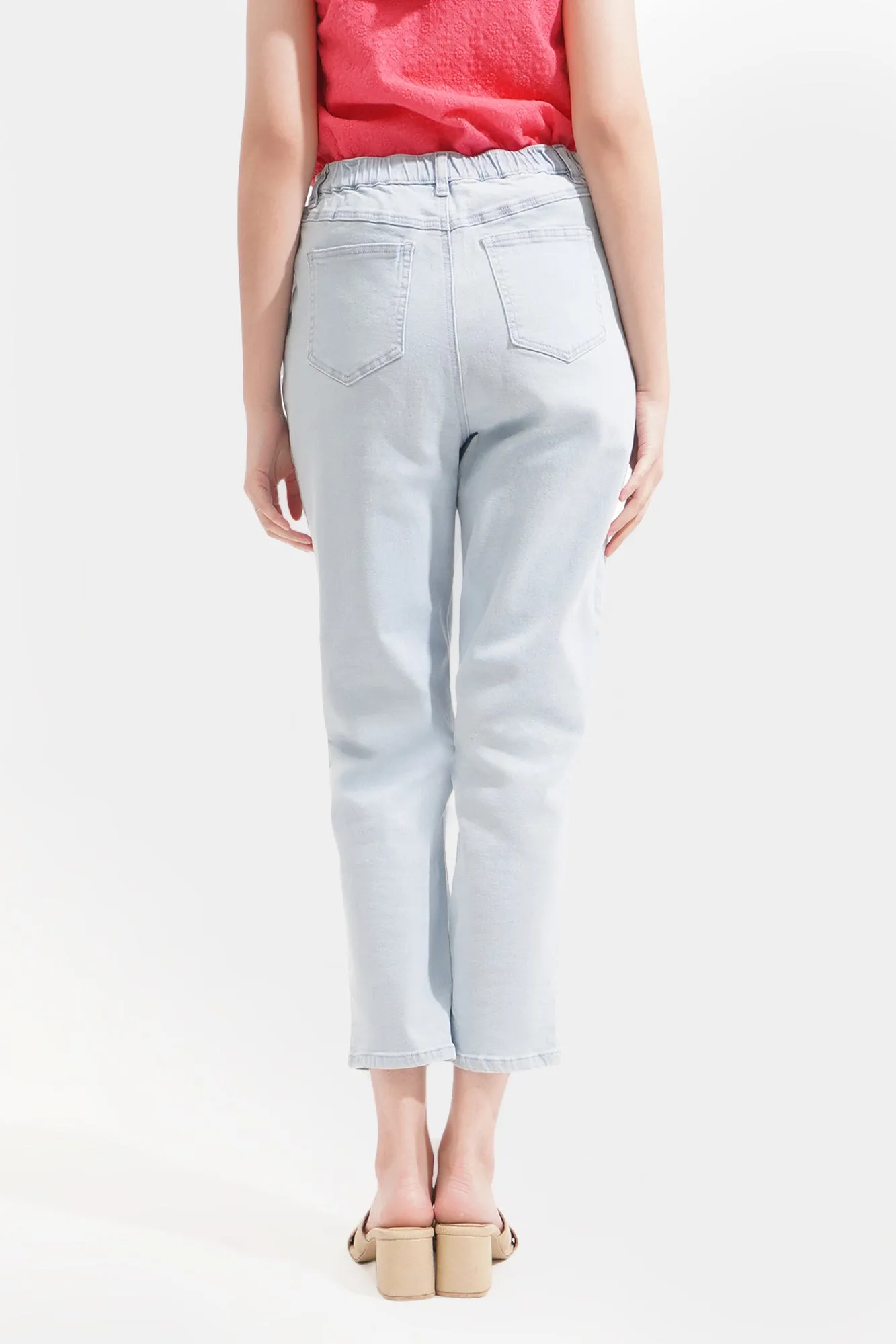 High Waisted Slim Cozy Jeans