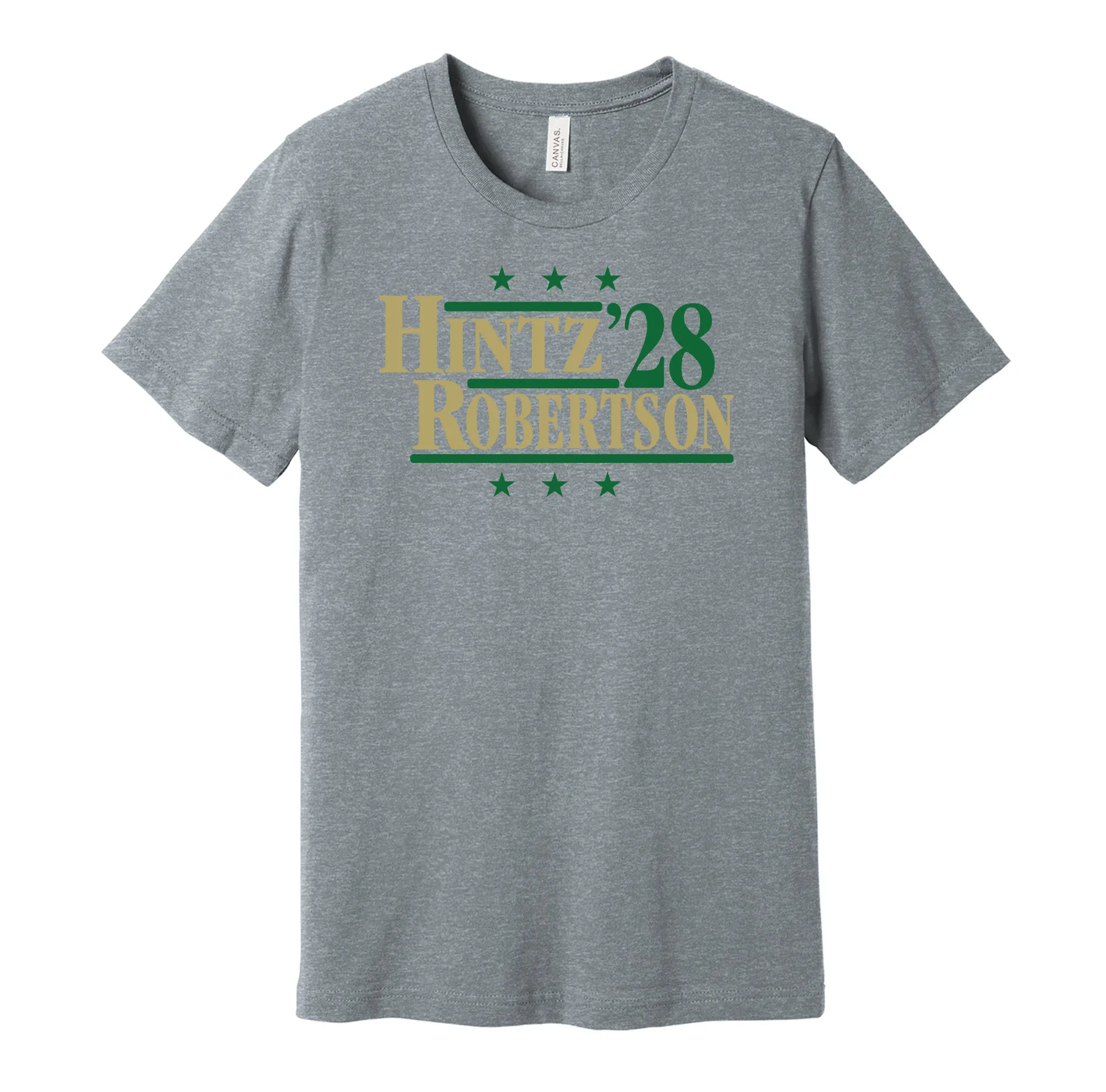 Hintz & Robertson '28 - Dallas Texas Political Campaign Parody T-Shirt - Hyper Than Hype Shirts