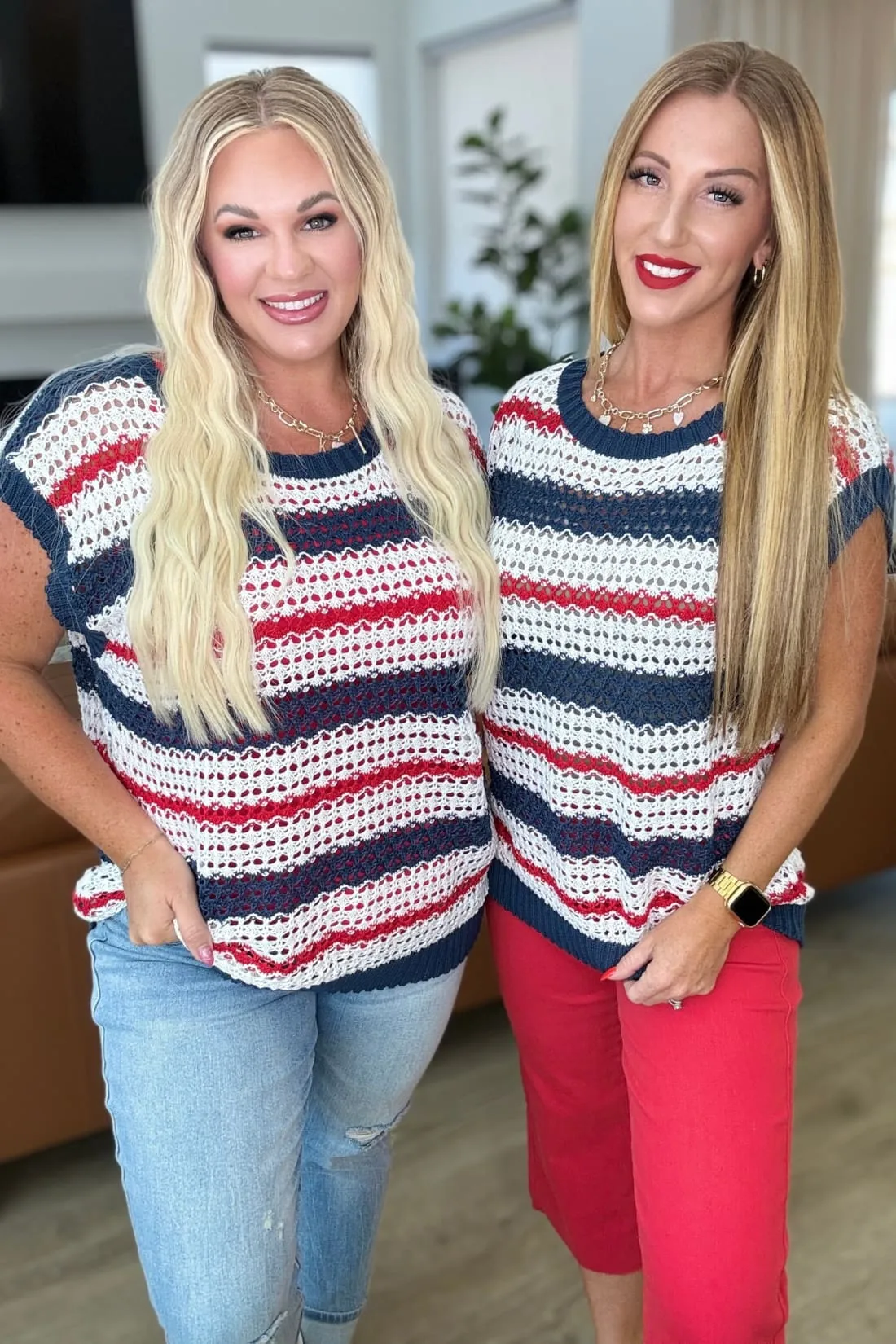 Home of the Brave Dolman Sleeve Summer Sweater
