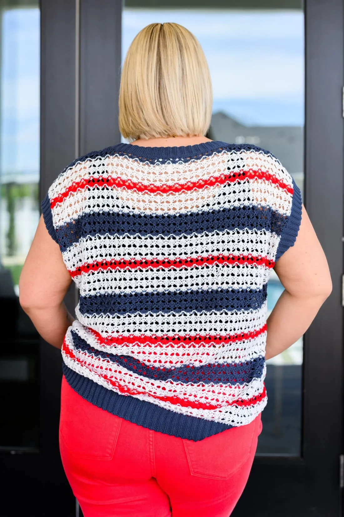 Home of the Brave Dolman Sleeve Summer Sweater