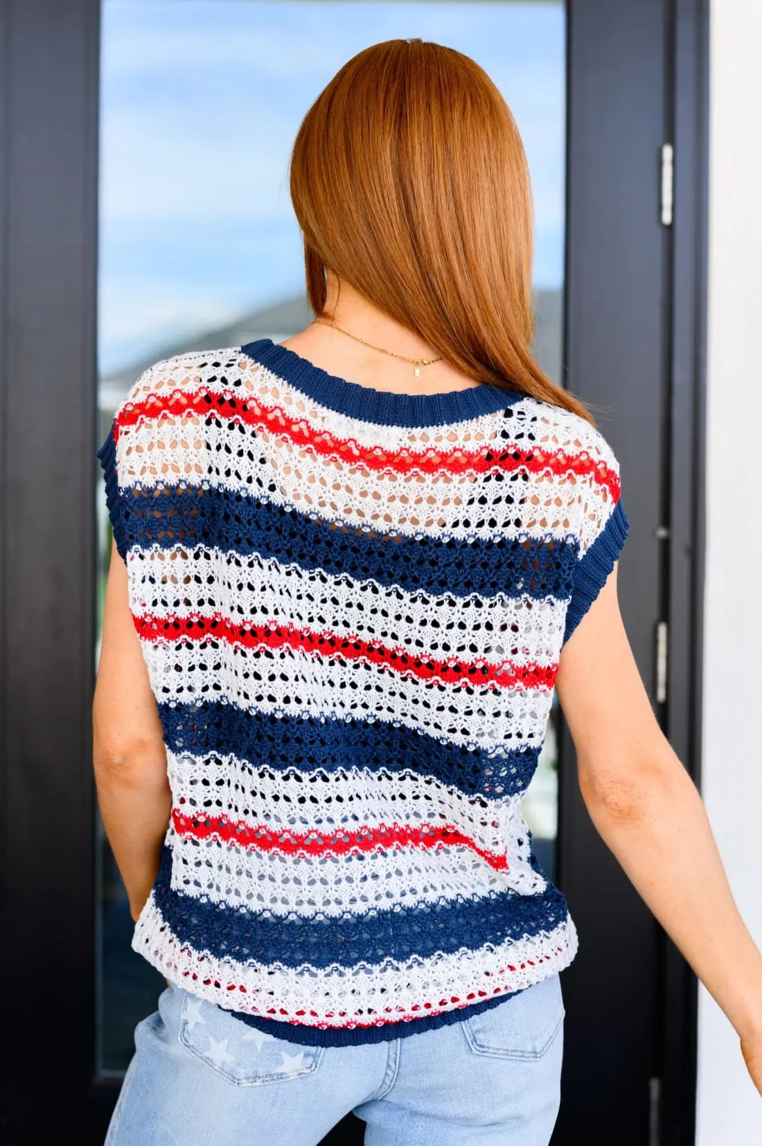 Home of the Brave Dolman Sleeve Summer Sweater