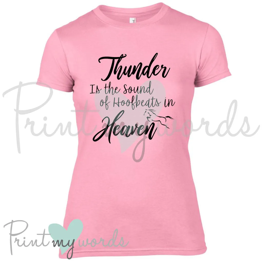 Hoofbeats in Heaven Equestrian T-Shirt