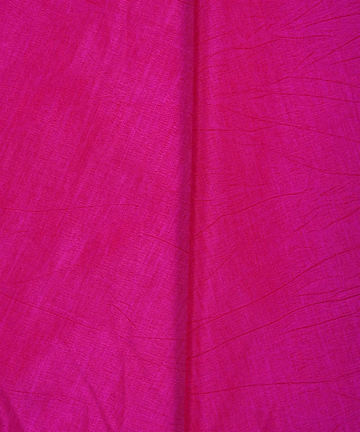 Hot Pink Textured Semi Silk Fabric