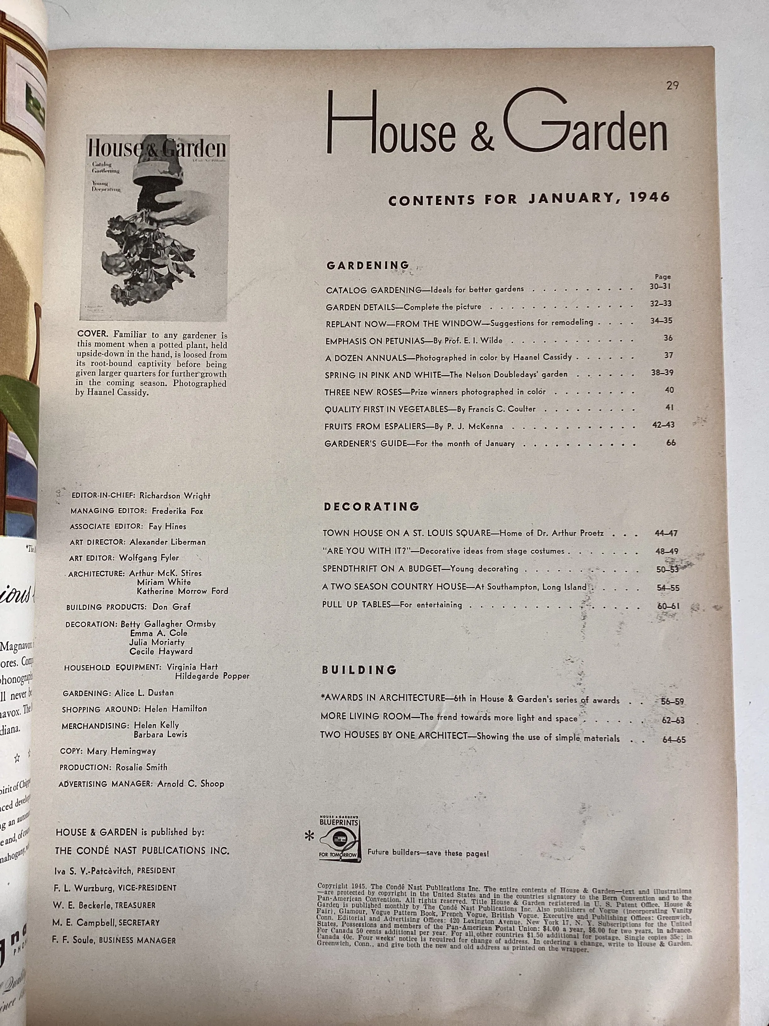 House and Garden January 1946