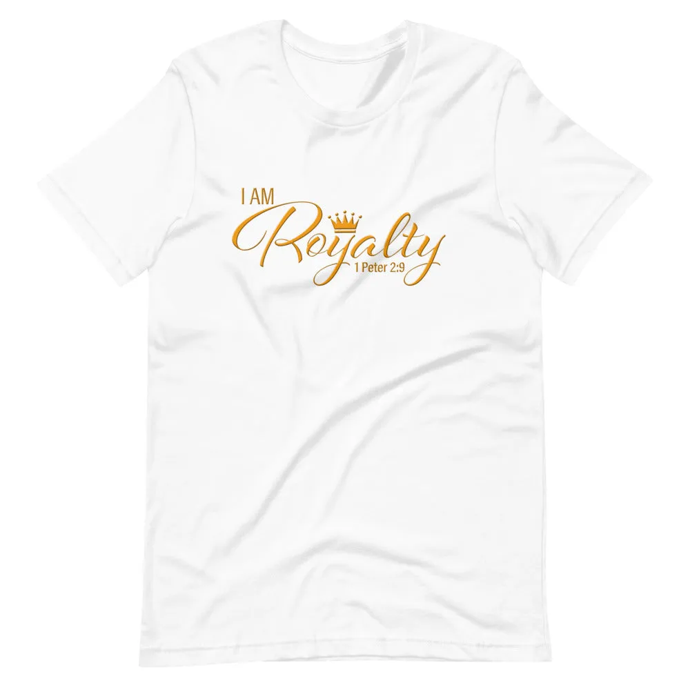 I AM Royalty (White/ Orange Short-Sleeve T-Shirt)