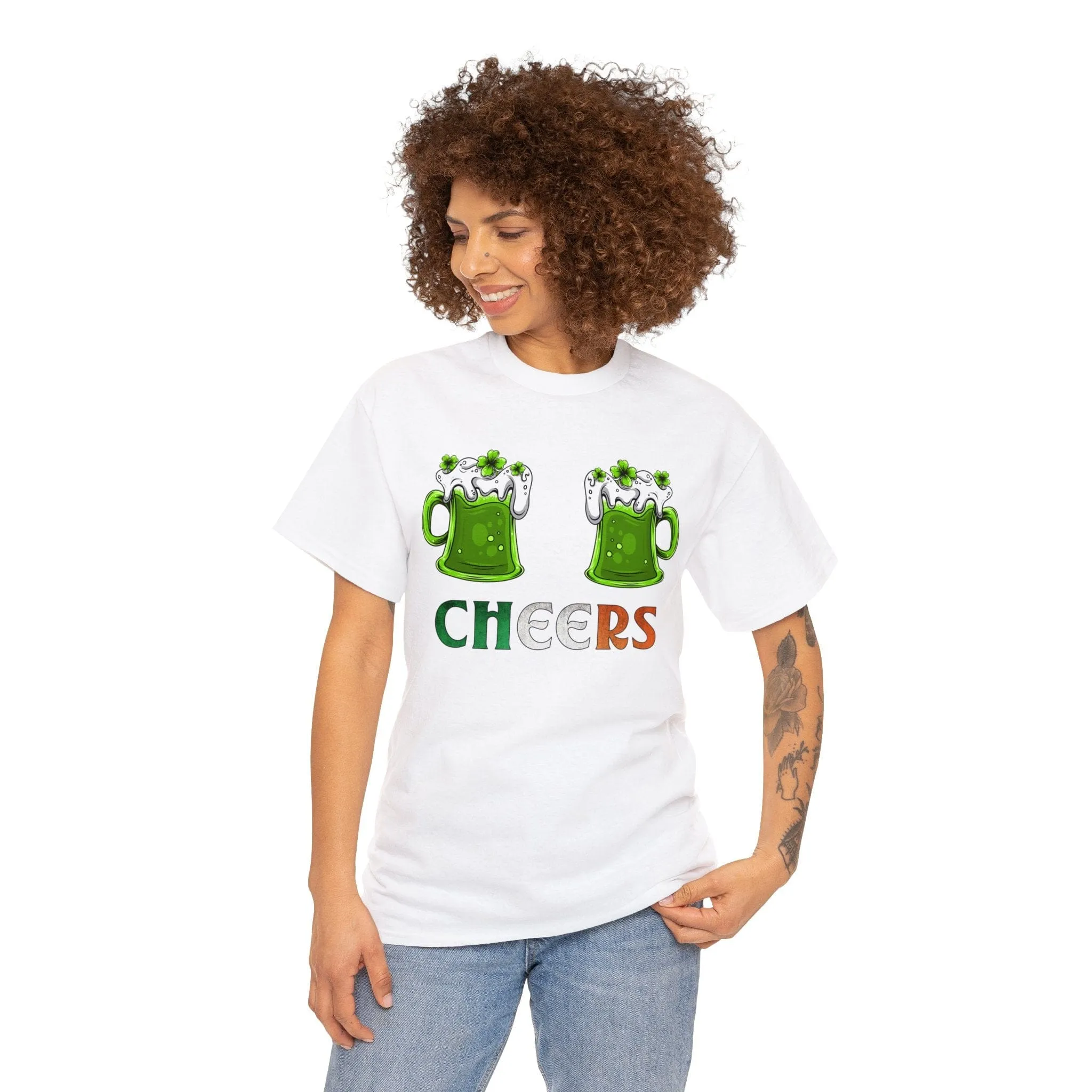 I Love Your Jugs & Cheers White Tees Bundle