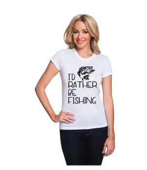 I'd Rather Be Fishing Tee Shirt