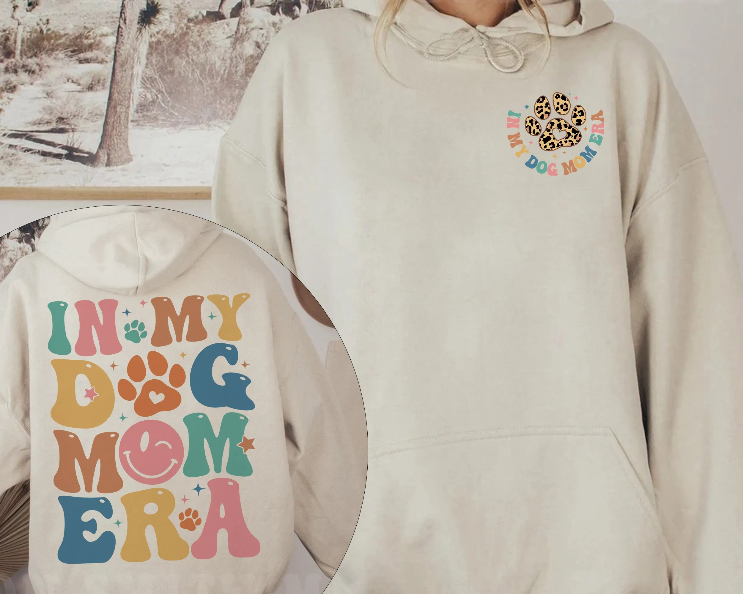 In My Dog Mom Era Hoodie, Dog Mom Era Crewneck, Dog Mom Gift T-Shirt, Funny Mom Crewneck, Dog Mom Birthday Gift