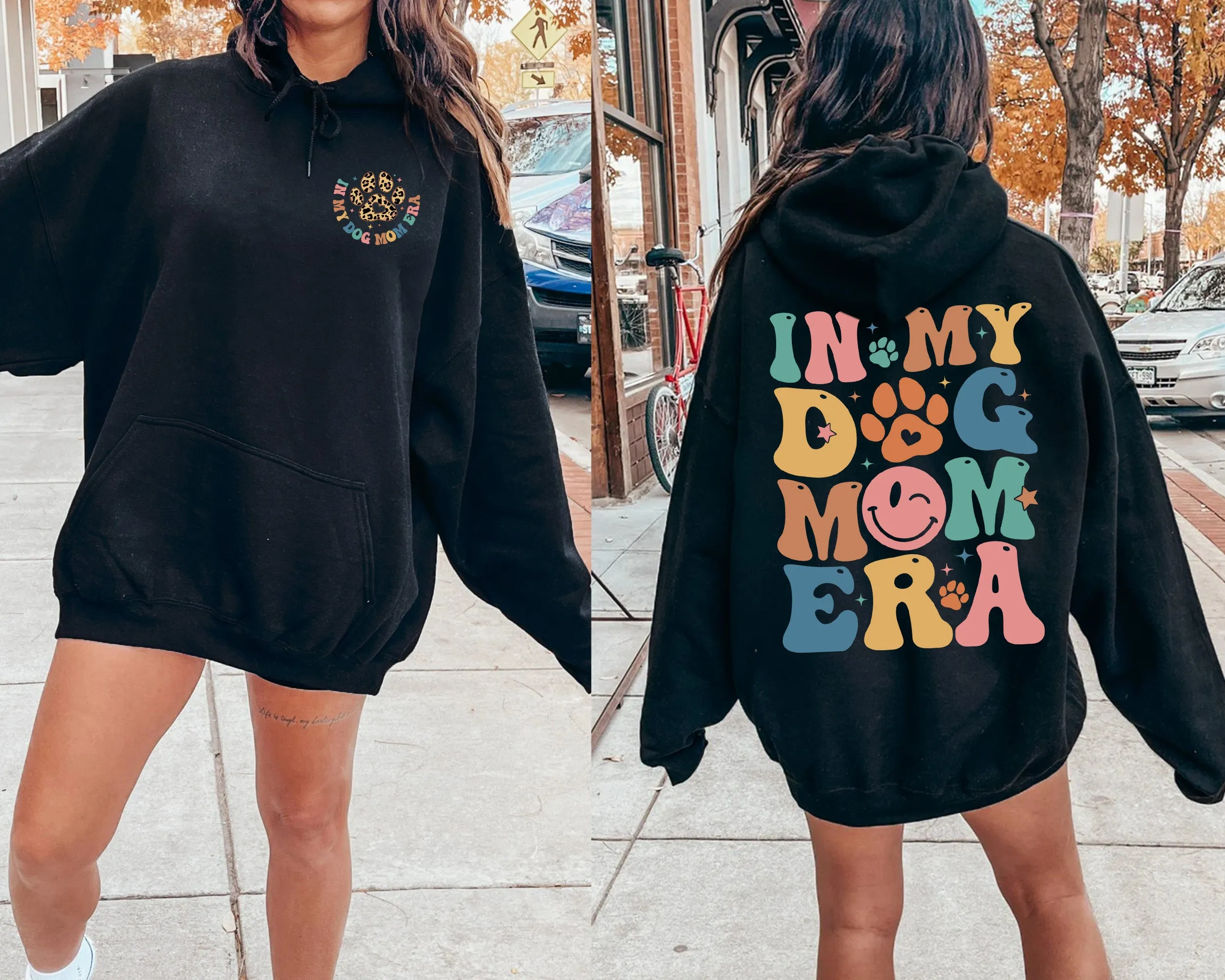 In My Dog Mom Era Hoodie, Dog Mom Era Crewneck, Dog Mom Gift T-Shirt, Funny Mom Crewneck, Dog Mom Birthday Gift