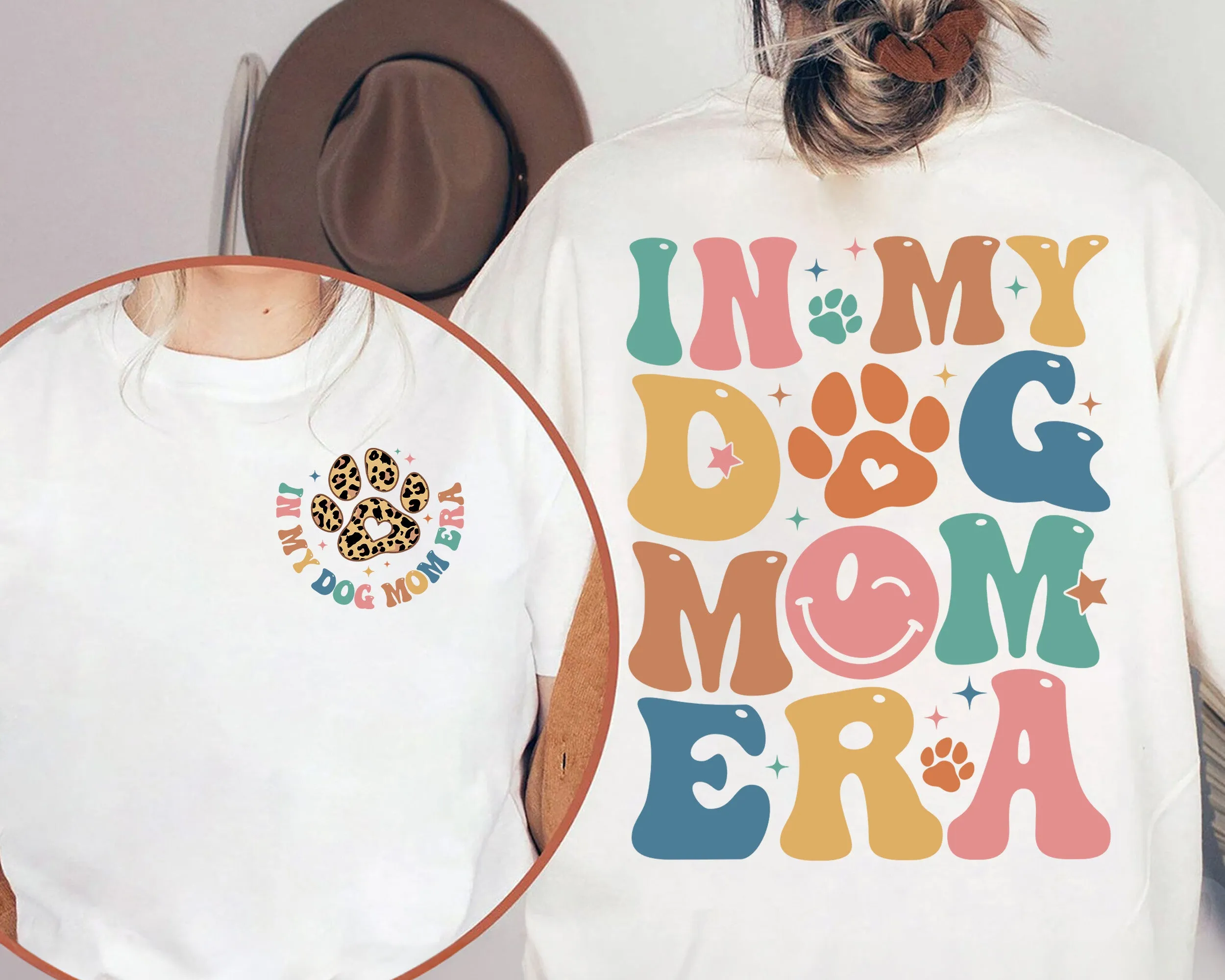In My Dog Mom Era T-shirt, Dog Mom Era Shirt, Dog Mom Gift T-Shirt, Funny Mom Crewneck, Dog Mom Birthday Gift