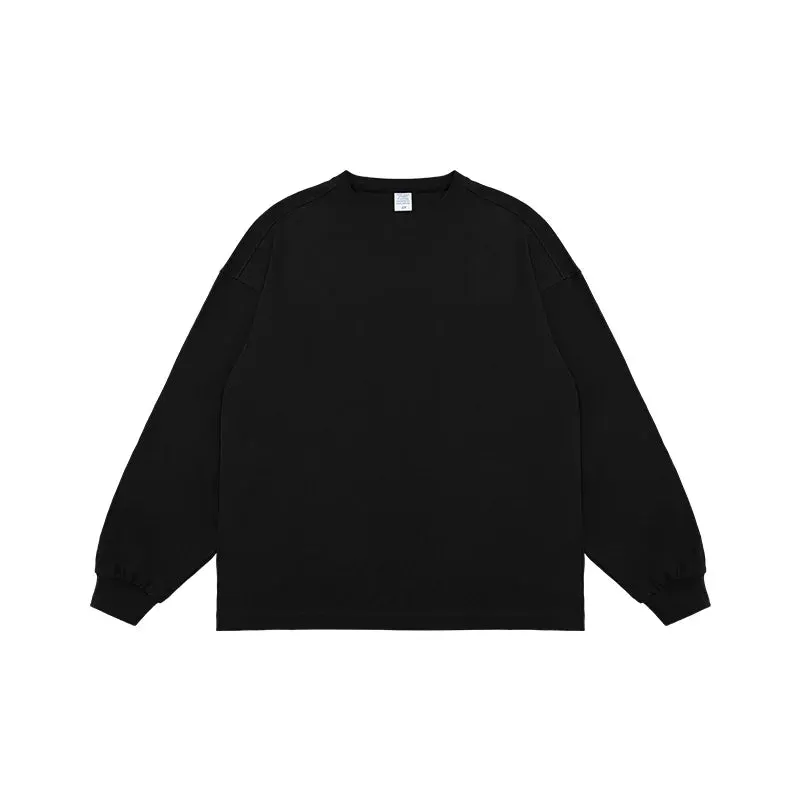 INFLATION Basic Cotton Long Sleeve T-shirts