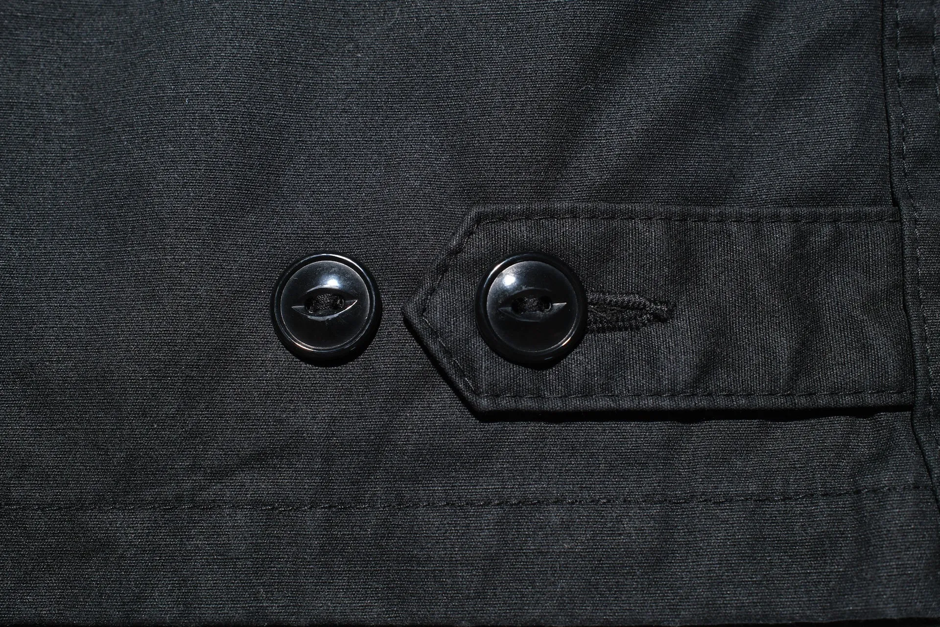 Iron Heart 7oz Rubber Wax Coated Weather Cloth Windbreaker (Black)