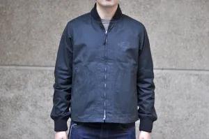 Iron Heart 7oz Rubber Wax Coated Weather Cloth Windbreaker (Black)